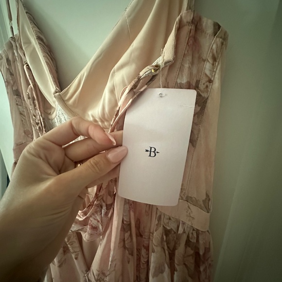 V Chapman Carmen corset front slit ruffled gown - Picture 2 of 5